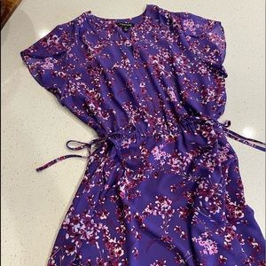 Purple knee length dress